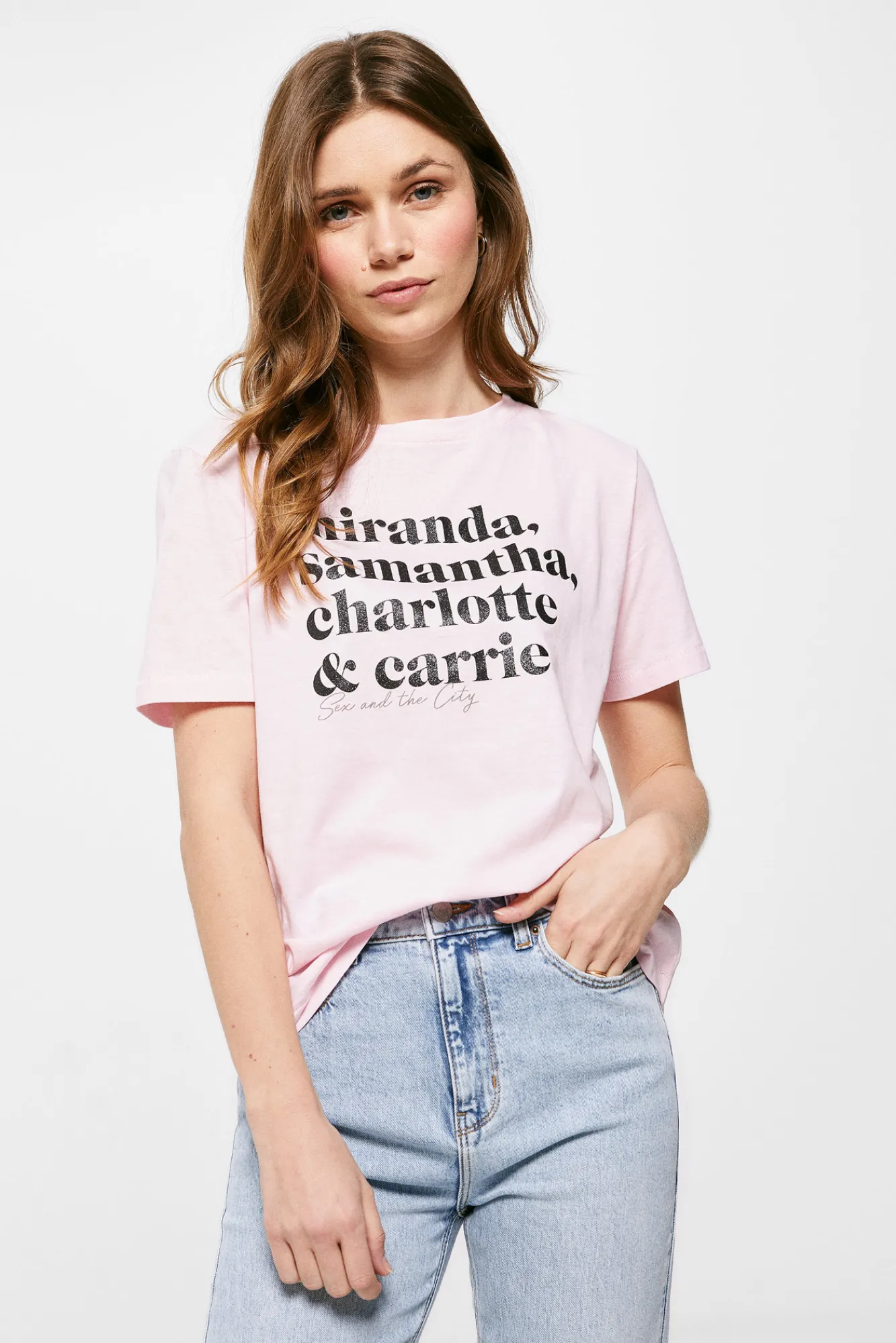 * Camiseta Nombres Sex And The City Rosa Clearance