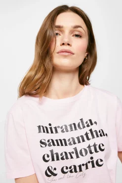 * Camiseta Nombres Sex And The City Rosa Clearance