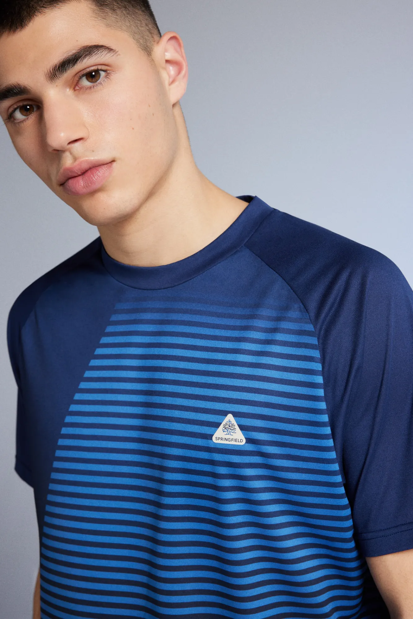 * Camiseta Outdoor Azul Medio Clearance