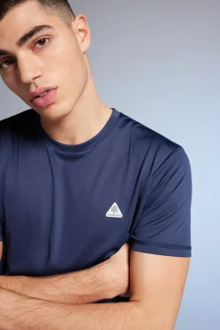 * Camiseta Outdoor Cortes Azul Oscuro Clearance