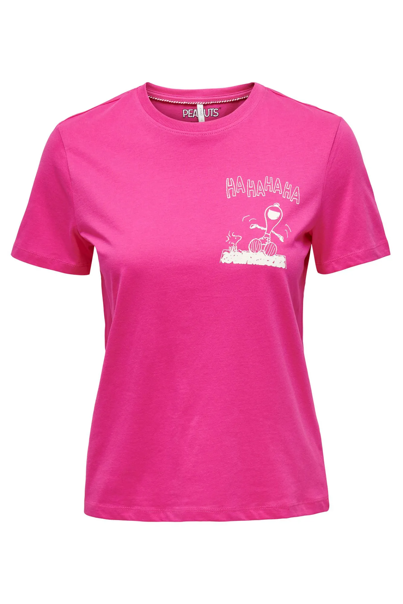 Only Camiseta Snoopy Algodon Dibujo Rosa Online