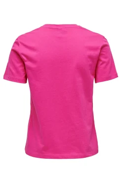 Only Camiseta Snoopy Algodon Dibujo Rosa Online