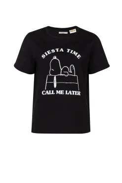 Tiffosi Camiseta Snoopy Peanuts™ Negro Discount