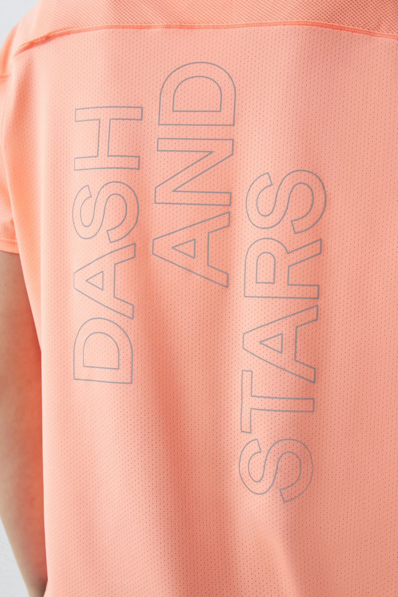 Dash and Stars Camiseta Tecnica Transpirable Naranja Rojo