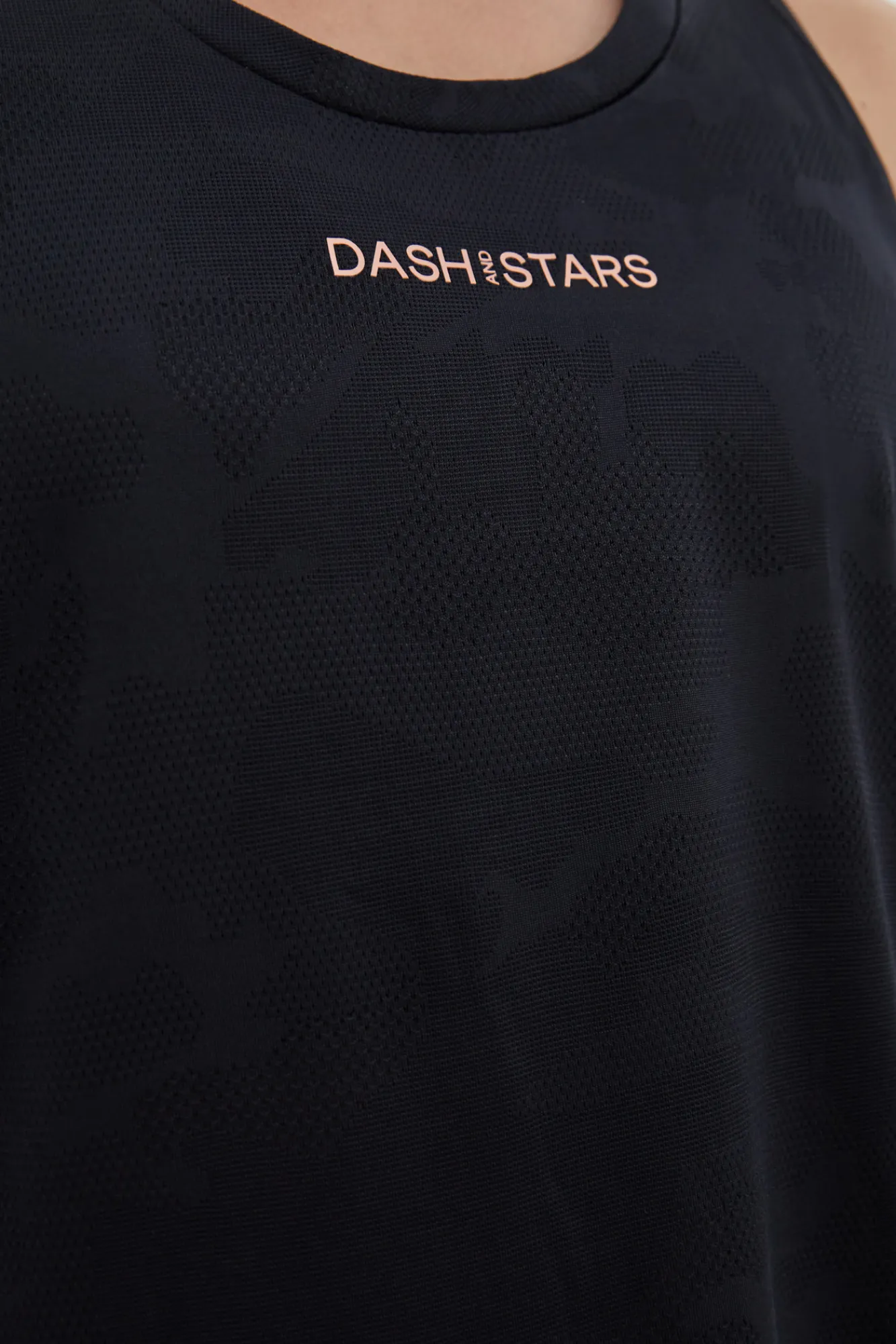 Dash and Stars Camiseta Tirantes Halter Negro Online