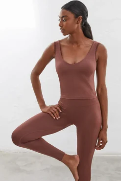 Dash and Stars Camiseta Tirantes Seamless Comfort Marron Best
