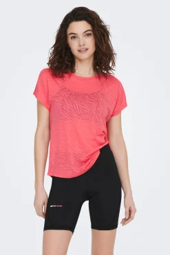 Only Play Camiseta Ultraligera Cuello Redondo Fucsia Online