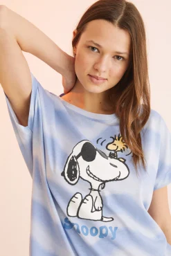 Women'secret Camison Corto 100% Algodon Snoopy Estampado Best