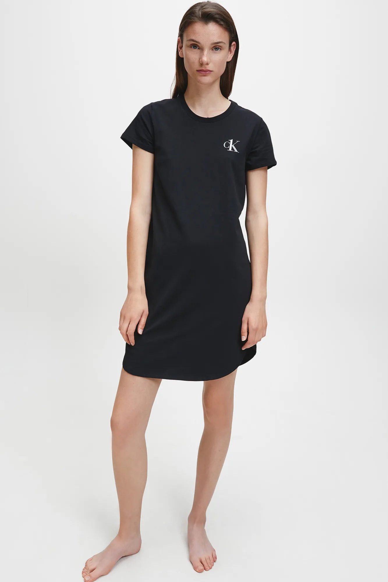 Calvin Klein Camison De Algodon Con Logotipo De Negro Online