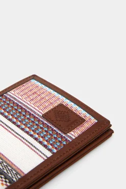 * Cartera Billetera Tejido Etnico Tostado Hot