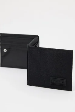 Inside Cartera Nylon Con Textura Negro