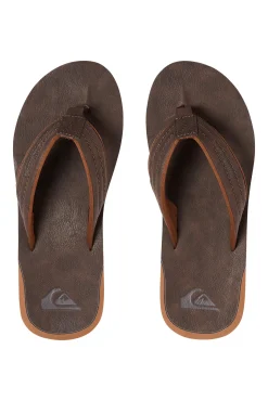 Quiksilver Carver Nubuck - Sandalias Para Hombre Marron Oscuro Clearance