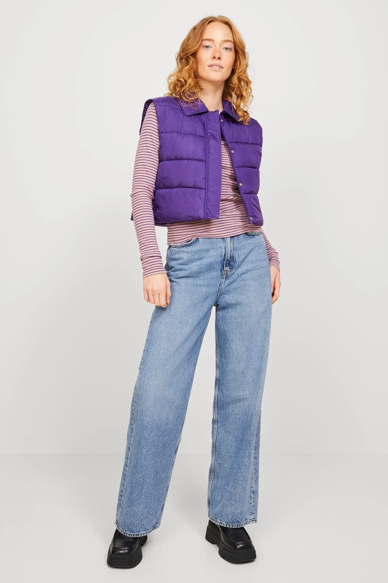 Jack & Jones Chaleco Acolchado Morado Best