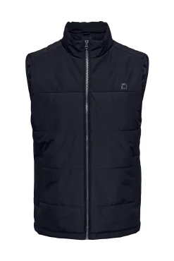 Only & Sons Chaleco Acolchado Azul Oscuro Hot