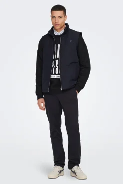 Only & Sons Chaleco Acolchado Navy New