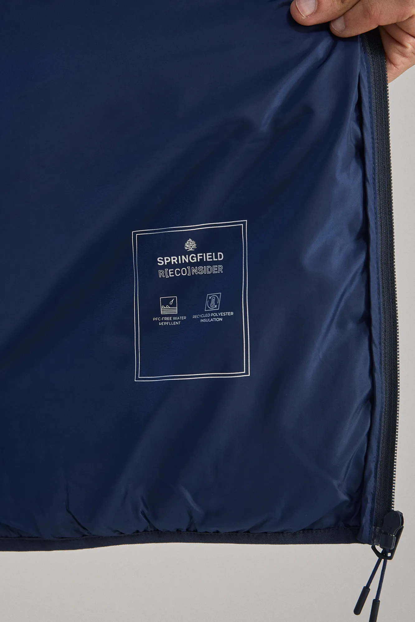 * Chaleco Acolchado Azul Oscuro Discount