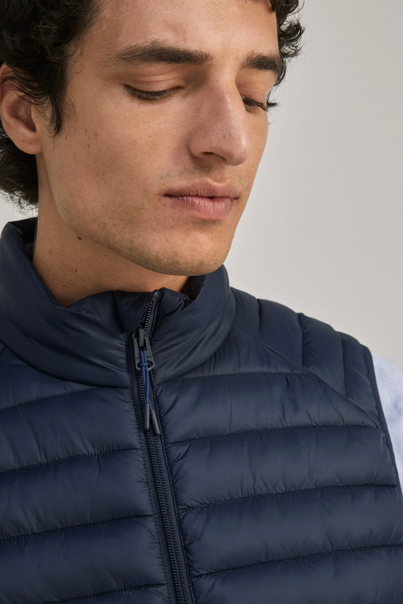 * Chaleco Acolchado Azul Oscuro Discount