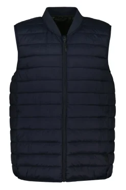 * Chaleco Acolchado Cuello Bomber Navy