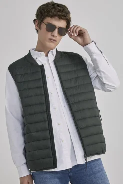 * Chaleco Acolchado Cuello Bomber Botella Discount