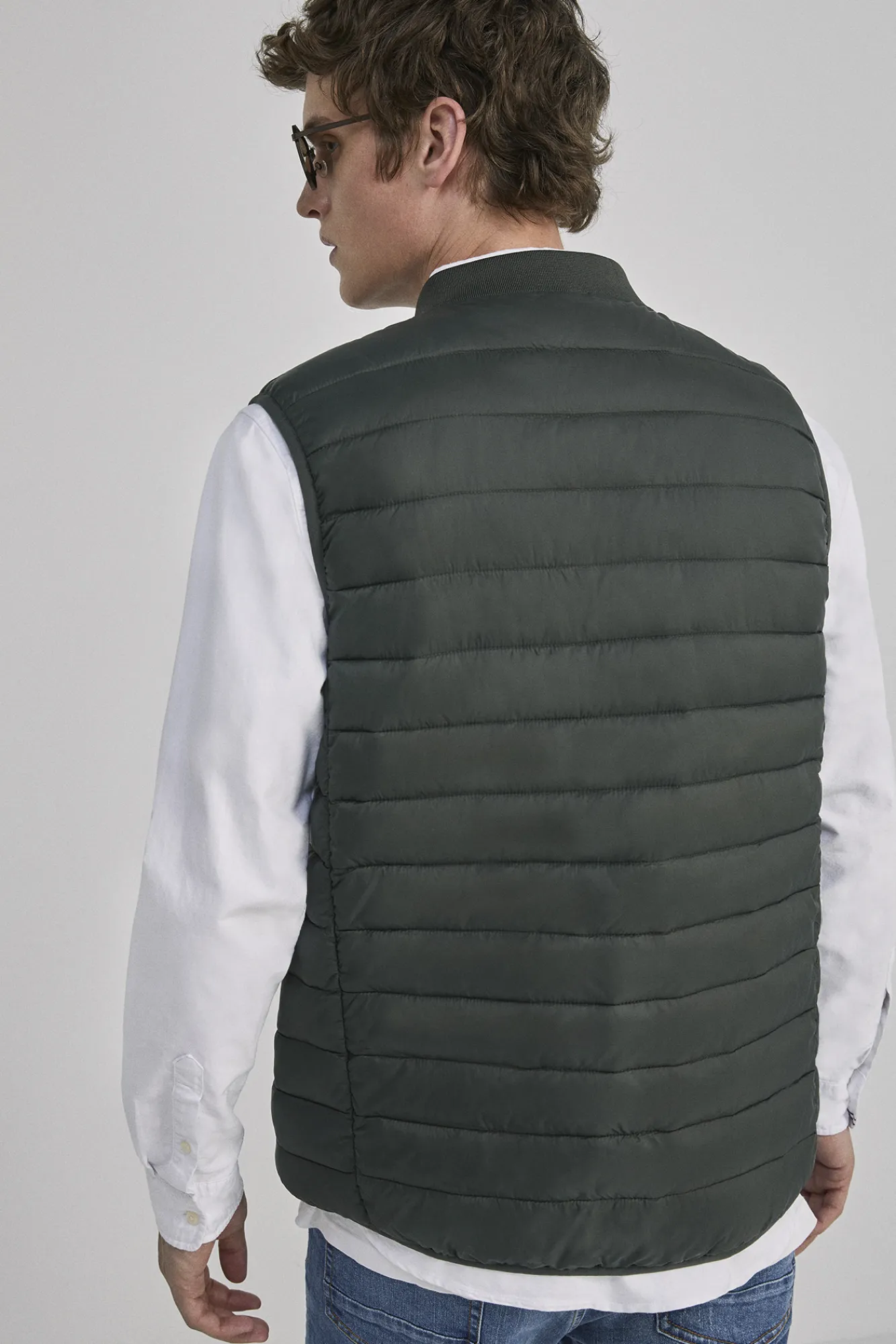 * Chaleco Acolchado Cuello Bomber Botella Discount