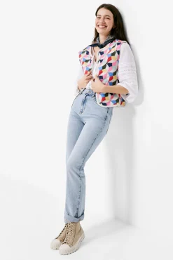 * Chaleco Acolchado Multicolor Rosa Sale