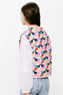 * Chaleco Acolchado Multicolor Rosa Sale