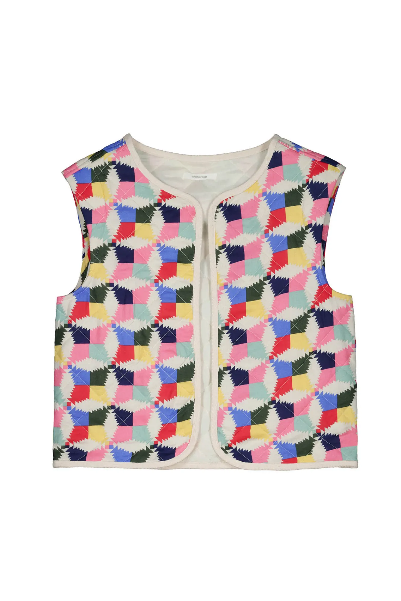 * Chaleco Acolchado Multicolor Rosa Sale