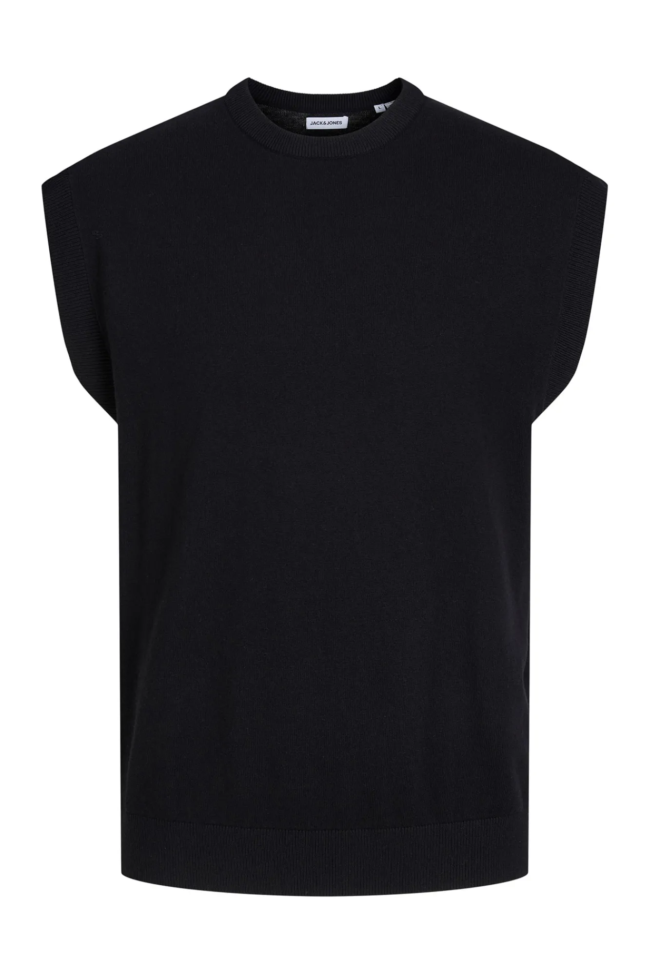 Jack & Jones Chaleco De Punto Negro Clearance