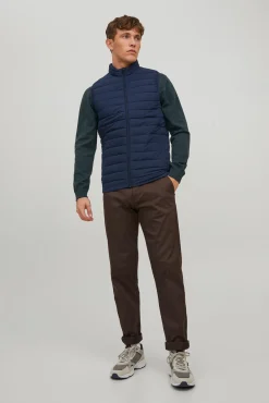 Jack & Jones Chaleco Puffer Navy Clearance