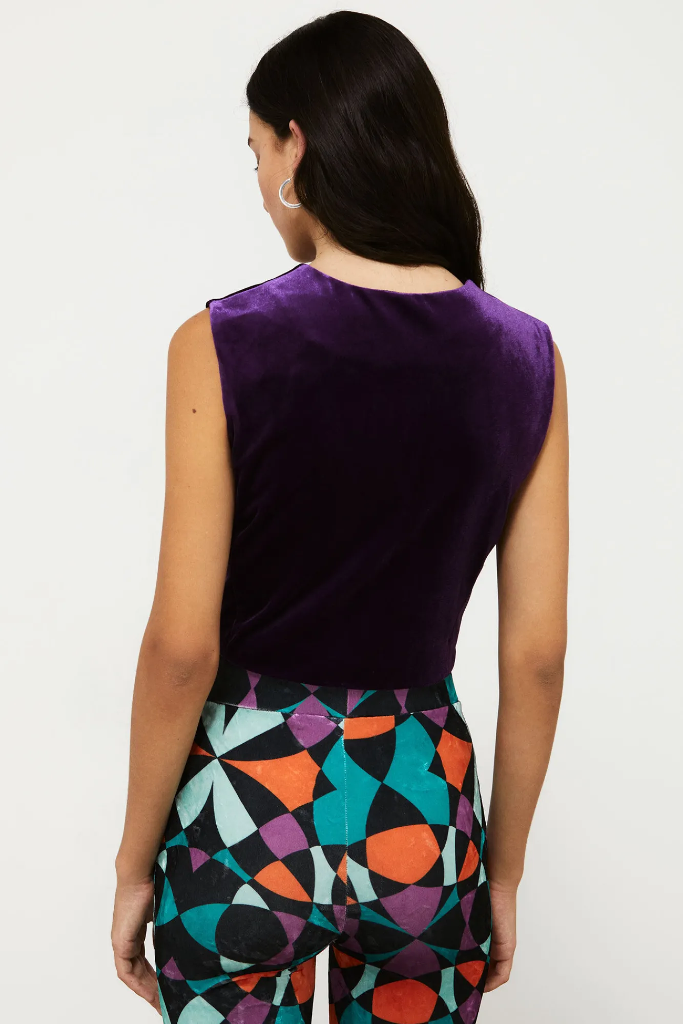 High Spirits Chaleco Terciopelo Morado Hot