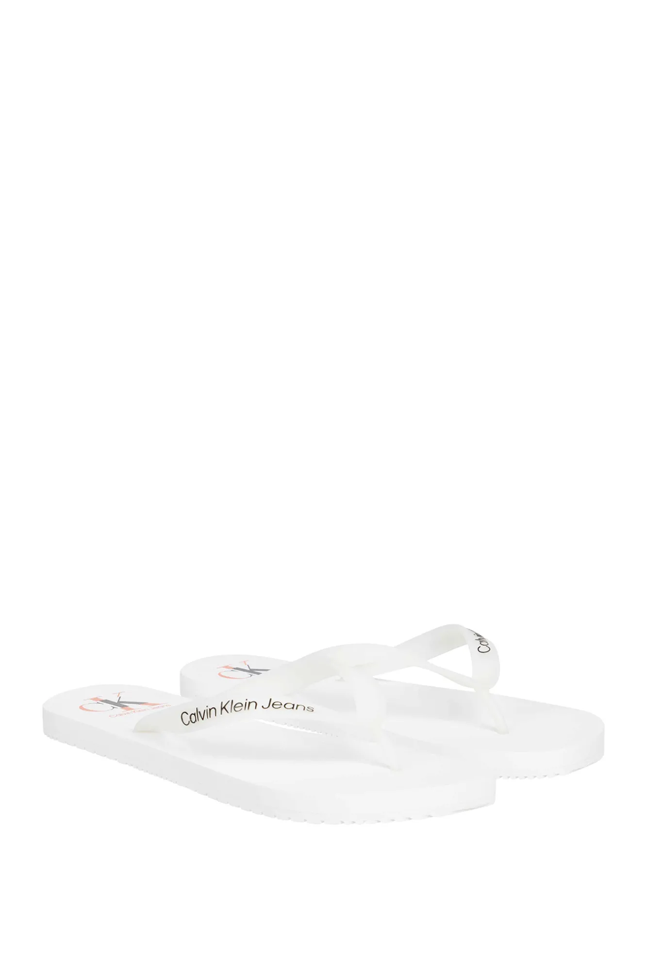 Calvin Klein Chancla Ck Jeans De Hombre Blanco Discount