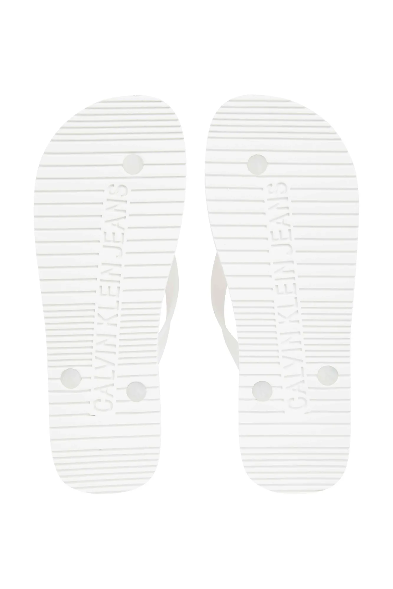 Calvin Klein Chancla Ck Jeans De Hombre Blanco Discount