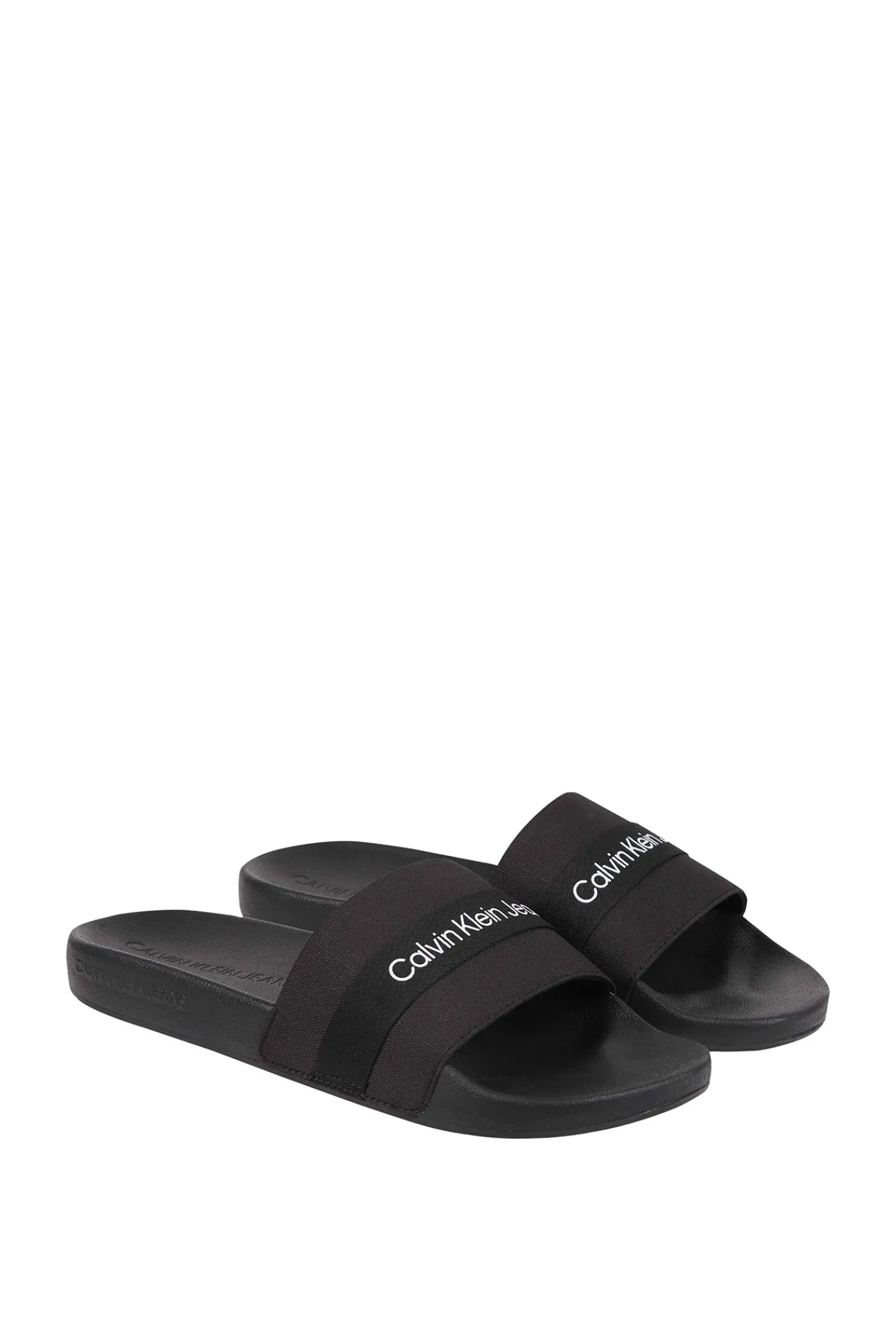 Calvin Klein Chancla Ck Jeans De Hombre Negro Hot