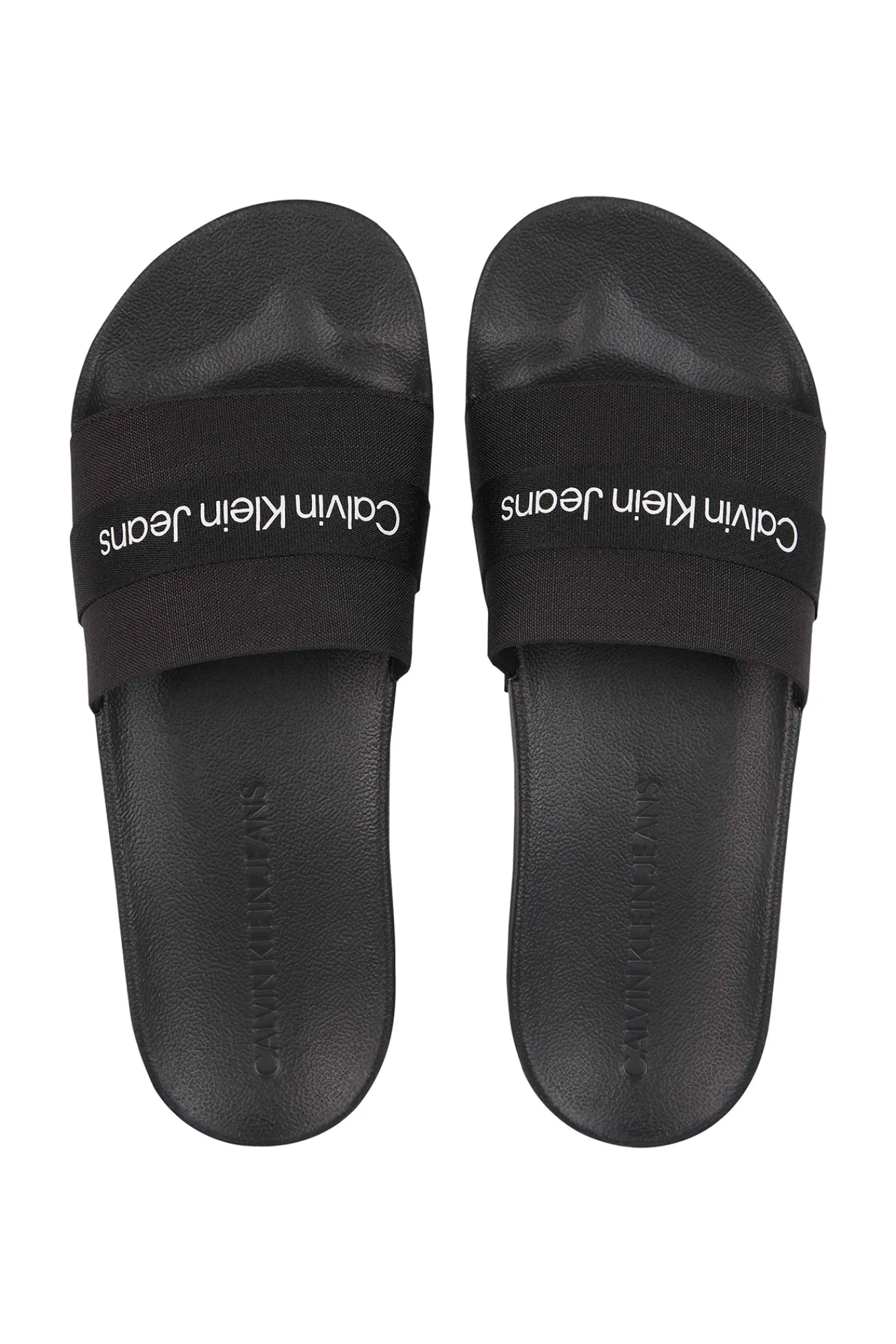 Calvin Klein Chancla Ck Jeans De Hombre Negro Hot