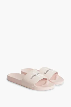 Calvin Klein Chancla Ck Jeans De Mujer Rosa New