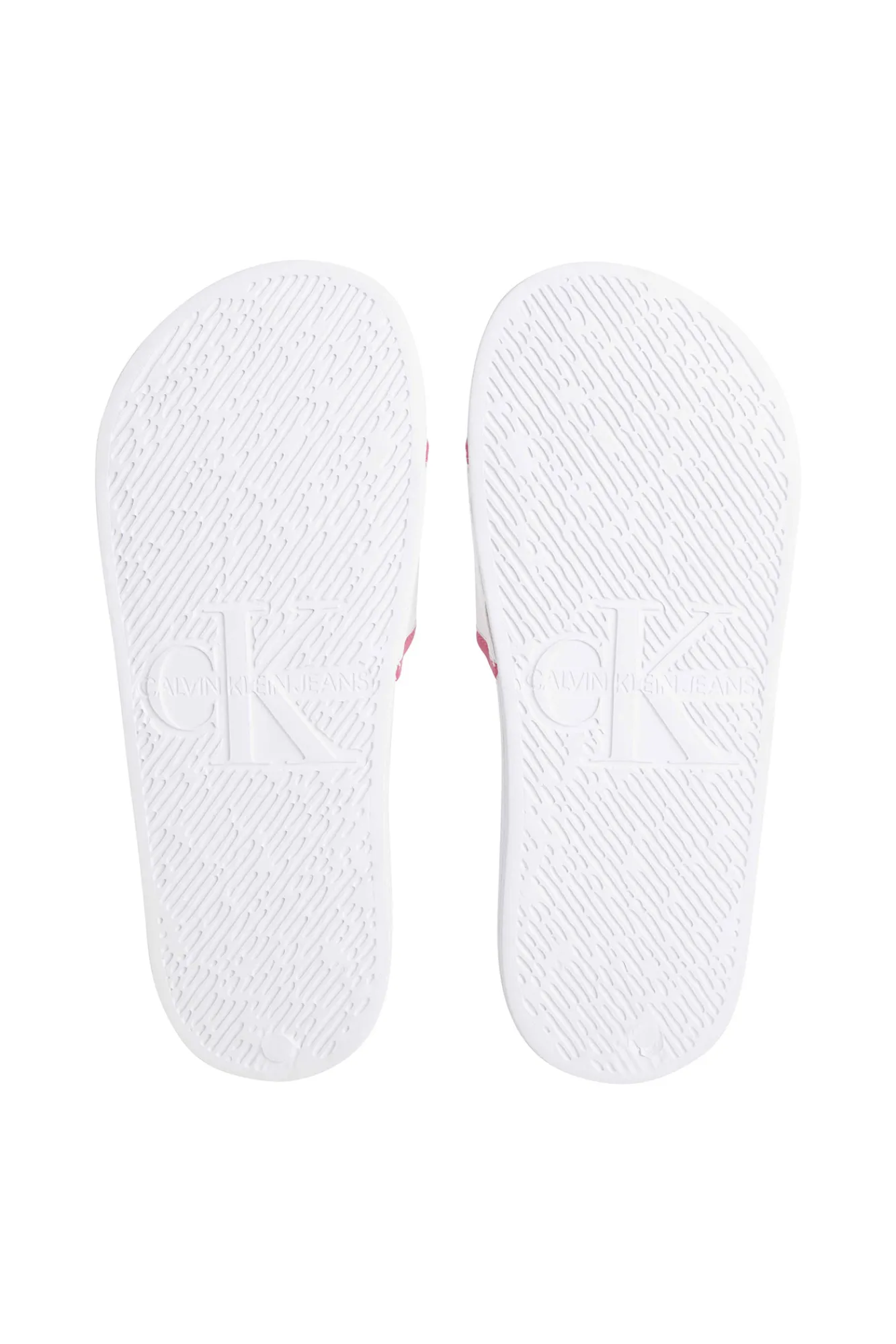 Calvin Klein Chancla Ck Jeans De Mujer Blanco New