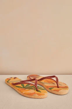 Women'secret Chancla Suela Efecto Textura Estampado Clearance