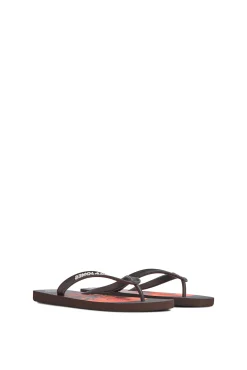Jack & Jones Chanclas Estampadas Marron Medio Best