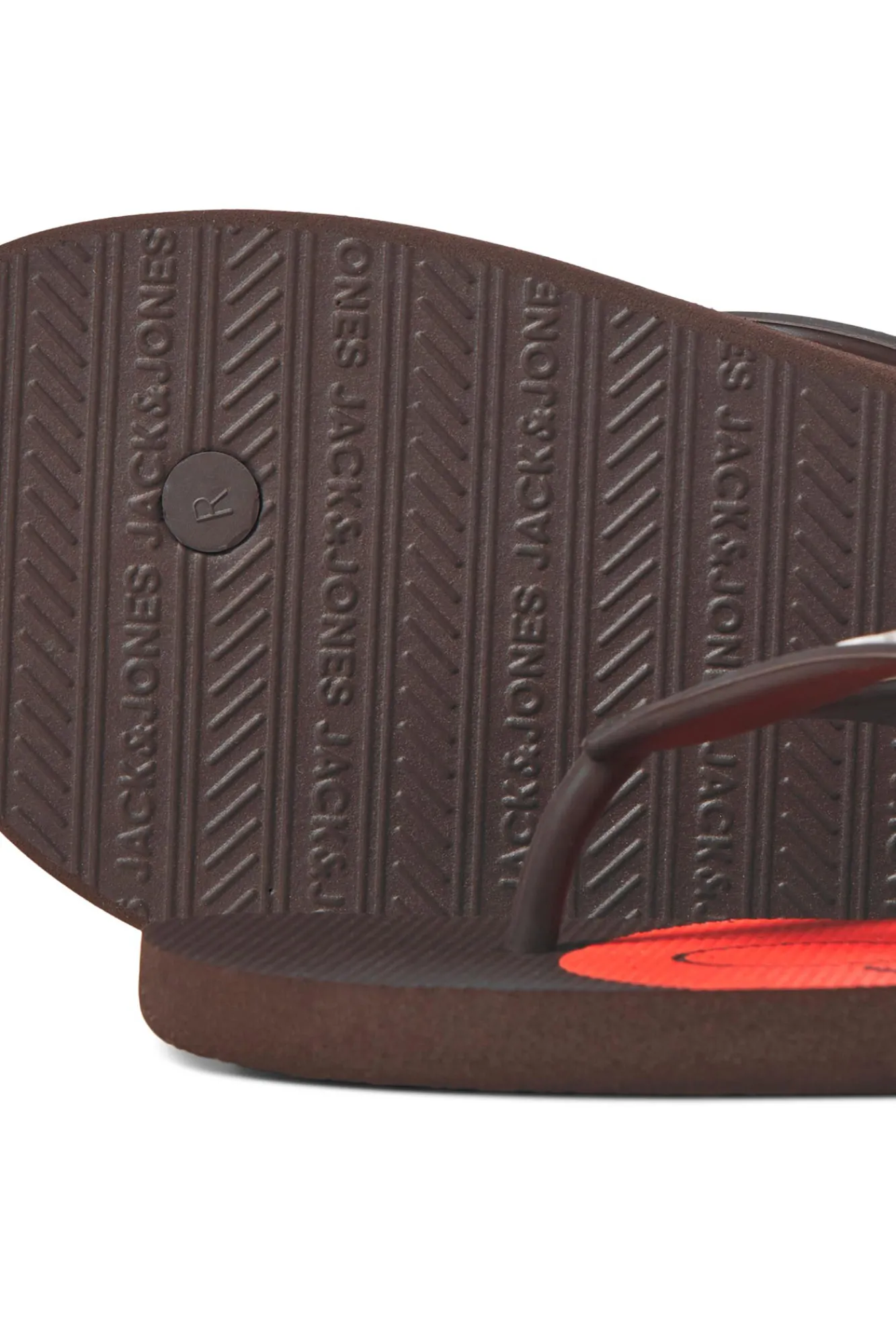 Jack & Jones Chanclas Estampadas Marron Medio Best