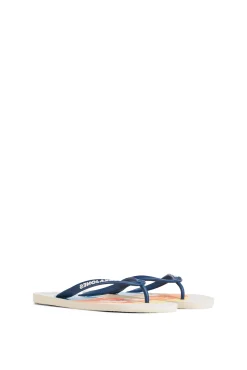 Jack & Jones Chanclas Estampadas Azul Medio Clearance