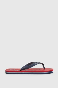 Pepe Jeans Chanclas Playa Bay Beach Logo Rojo Best