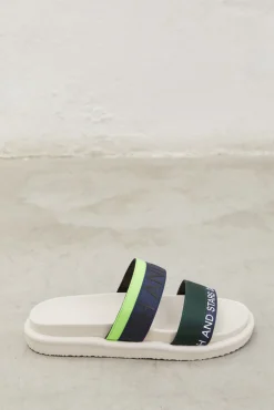 Dash and Stars Chanclas Tiras Multicolor Verde Estampado Best