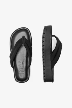 Only Chancletas De Plataforma Negro Outlet