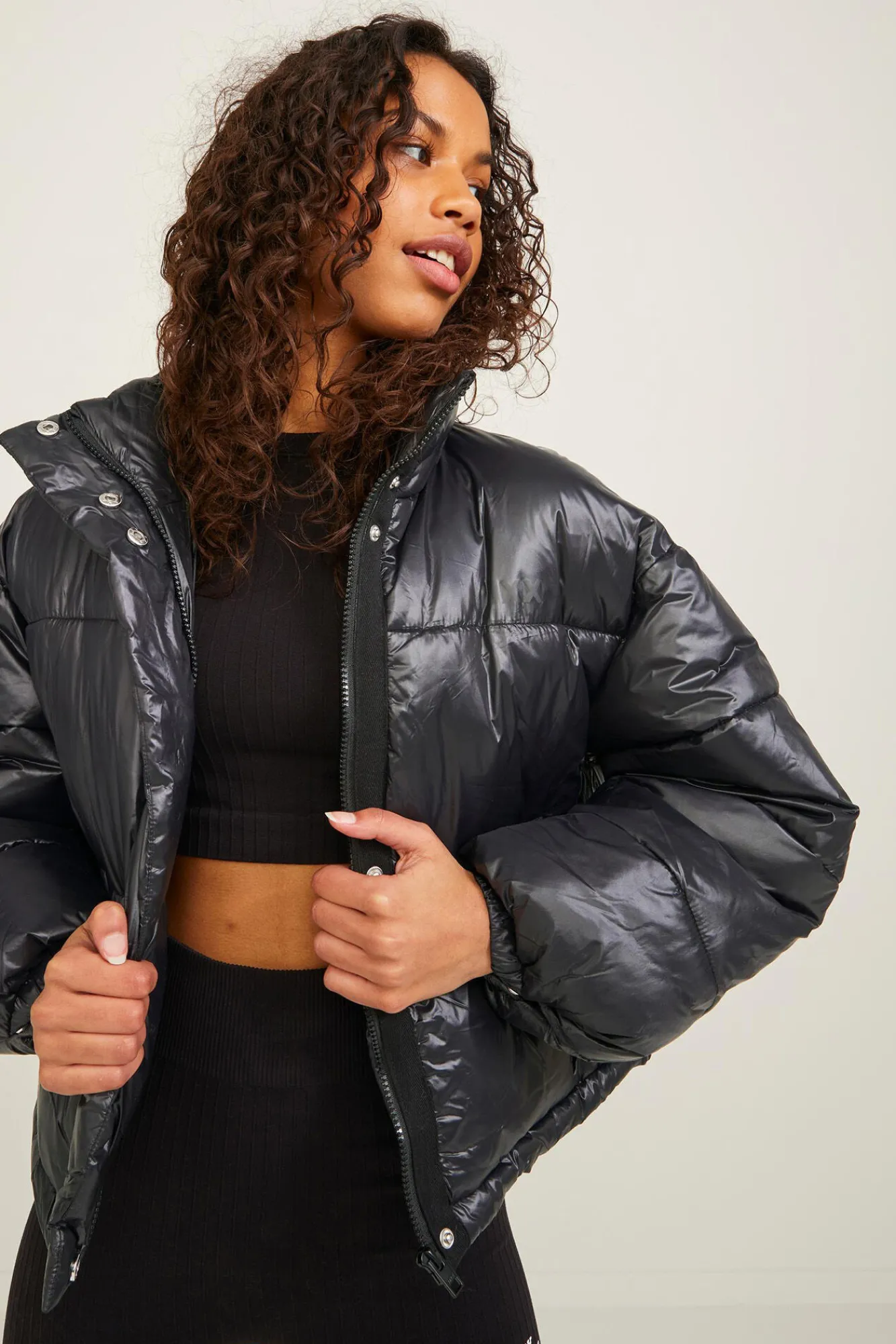 Jack & Jones Chaqueta Acolchada Tipo Puffer Negro Online