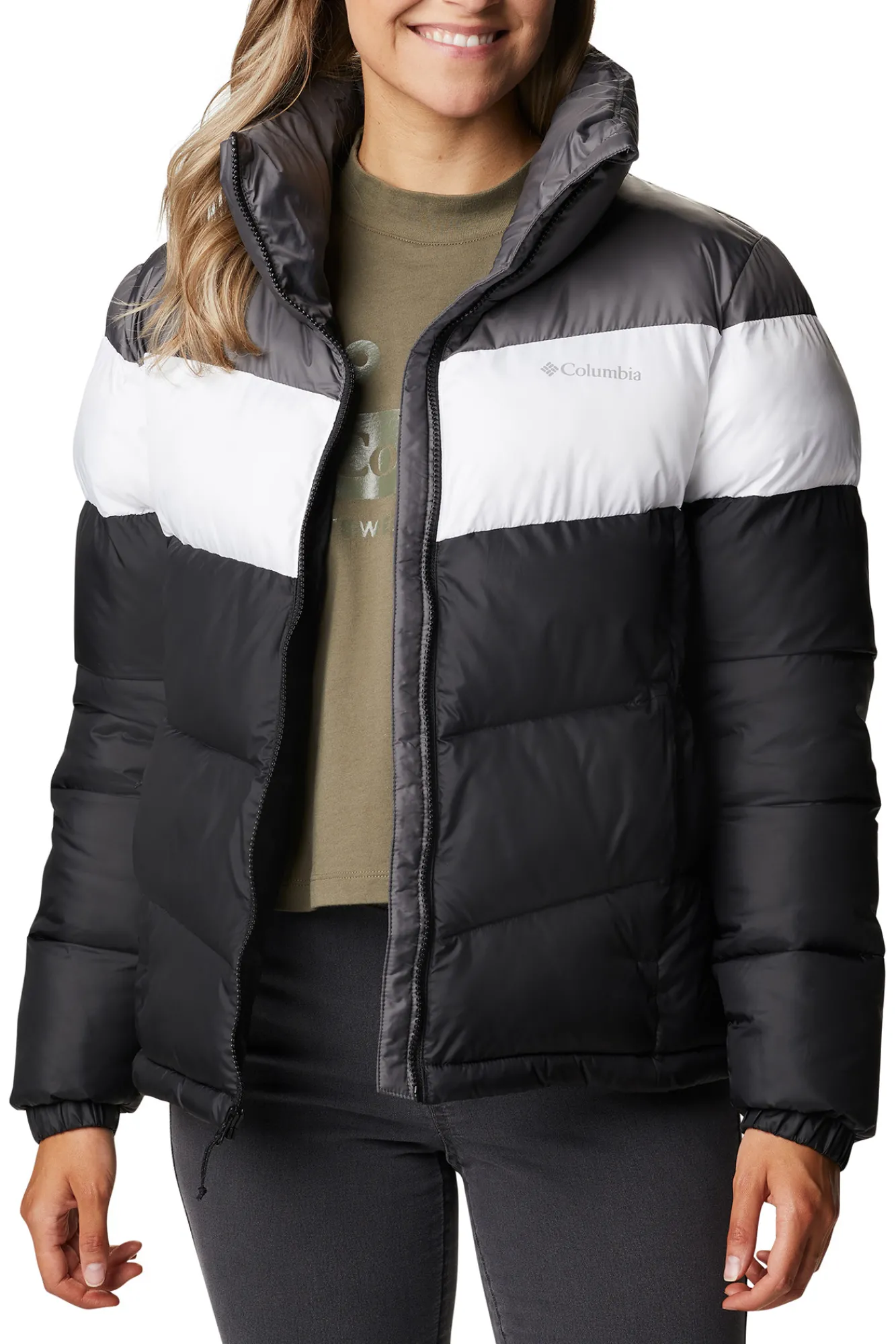 Columbia Chaqueta Con Bloques De Color Puffect™ Para Mujer Negro