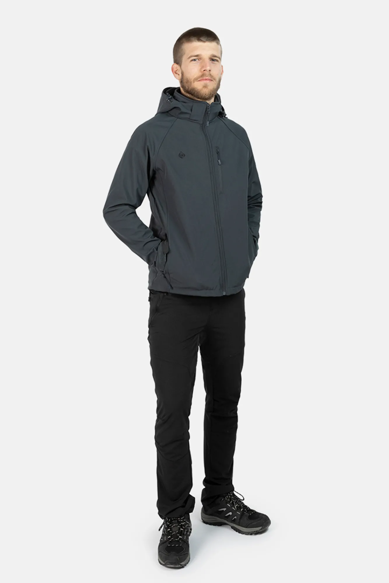 Izas Chaqueta De Soft Shell Masculina Gris Best
