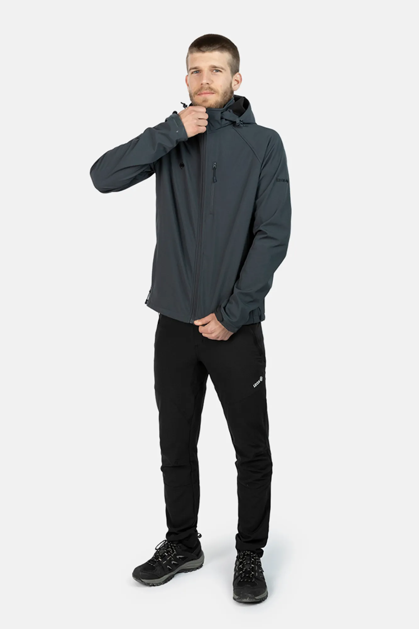 Izas Chaqueta De Soft Shell Masculina Gris Best