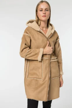 Tiffosi Chaqueta Oveja Polipiel Con Capucha Tostado Online