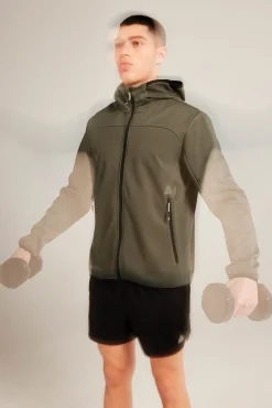 * Chaqueta Tecnica Softshell Kaki Oscuro Discount