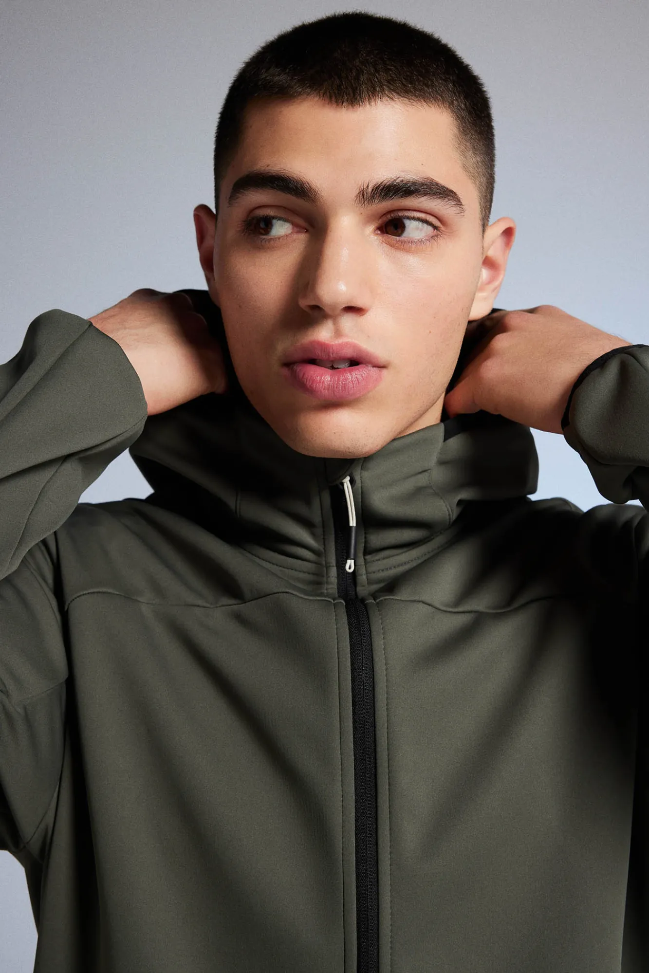 * Chaqueta Tecnica Softshell Kaki Oscuro Discount